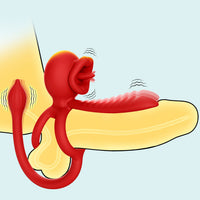 Vibrating Cock Ring with Clitoral Stimulator