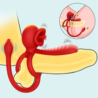 Vibrating Cock Ring with Clitoral Stimulator