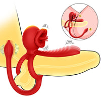 Vibrating Cock Ring with Clitoral Stimulator